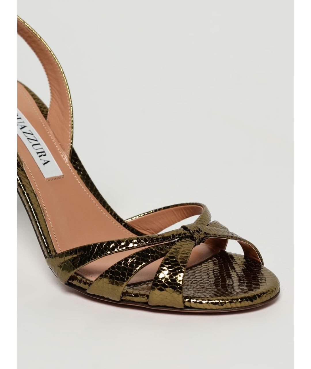 AQUAZZURA Зеленые босоножки, фото 4