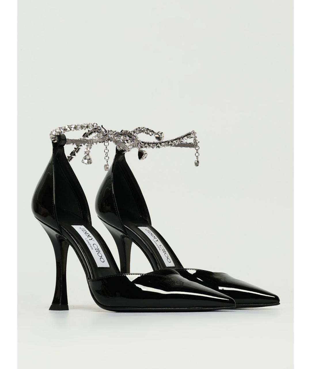 JIMMY CHOO Черные туфли из лакированной кожи, фото 2