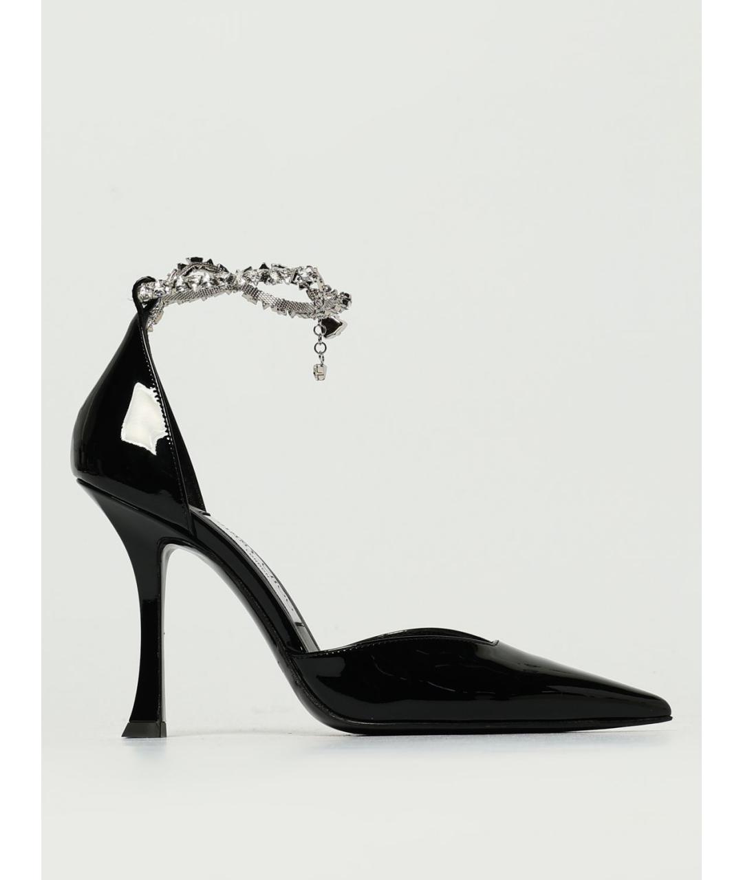 JIMMY CHOO Черные туфли из лакированной кожи, фото 5