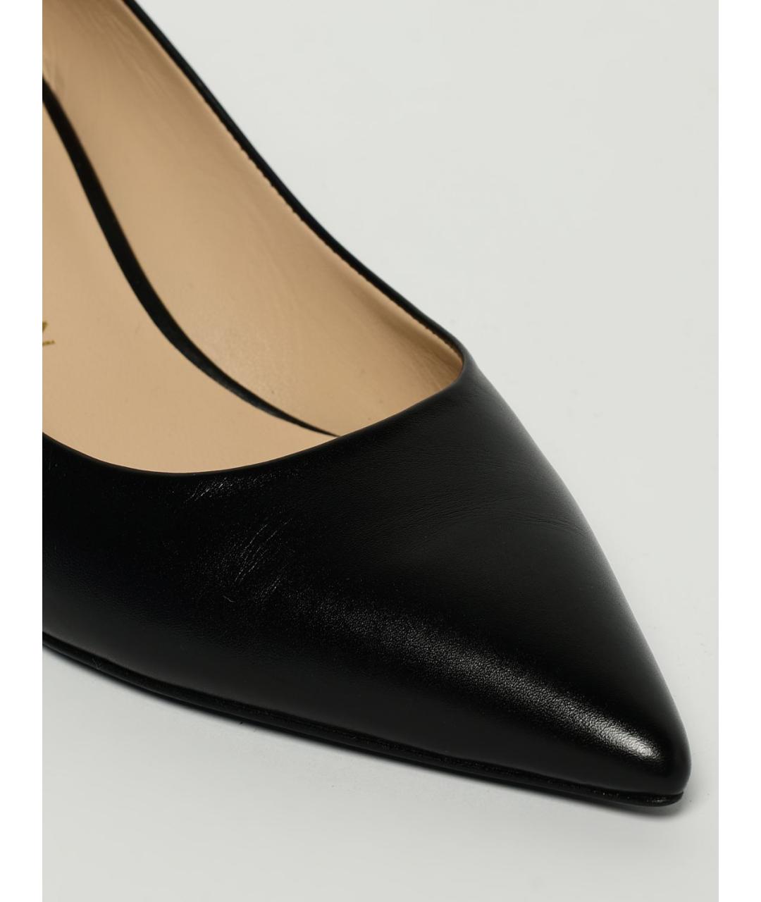 STUART WEITZMAN Черные кожаные туфли, фото 4