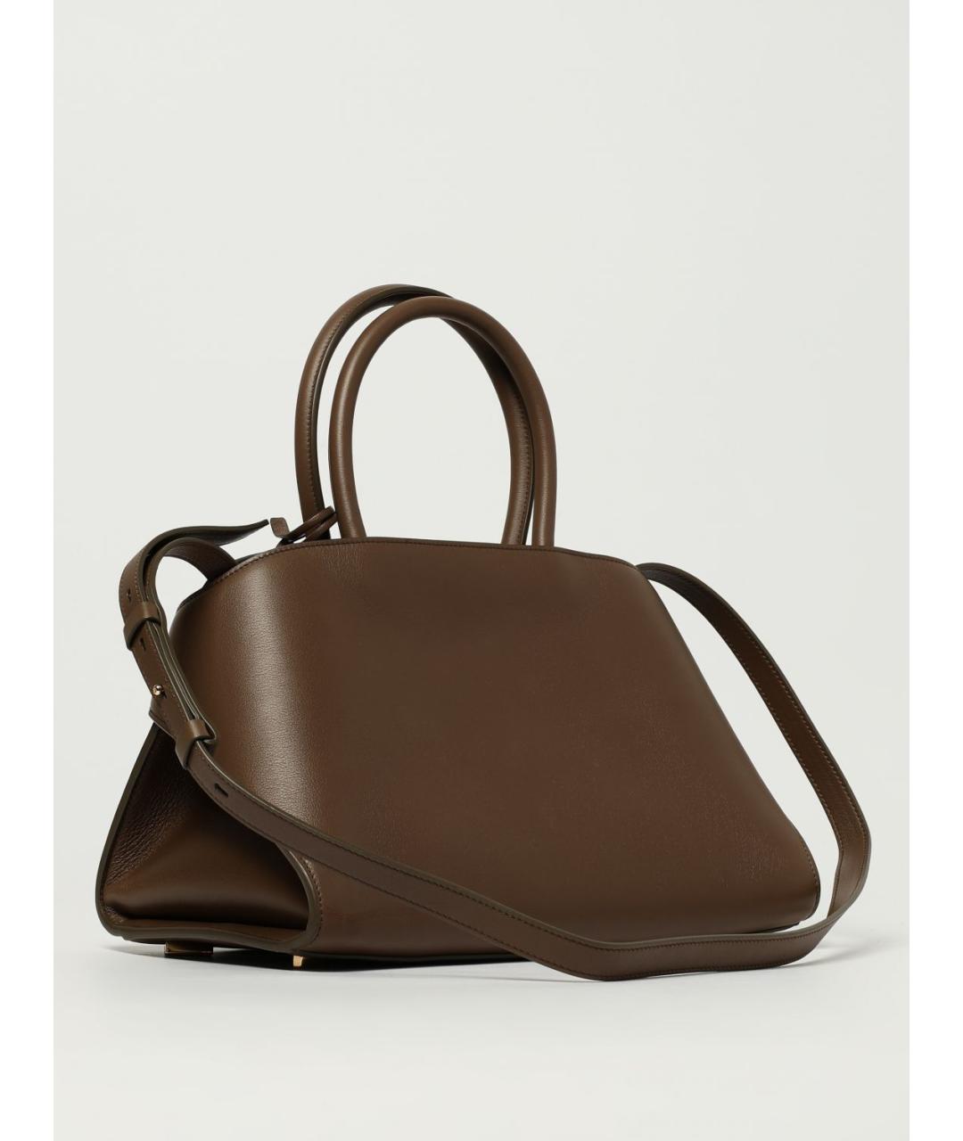 FERRAGAMO Коричневая кожаная сумка тоут, фото 3