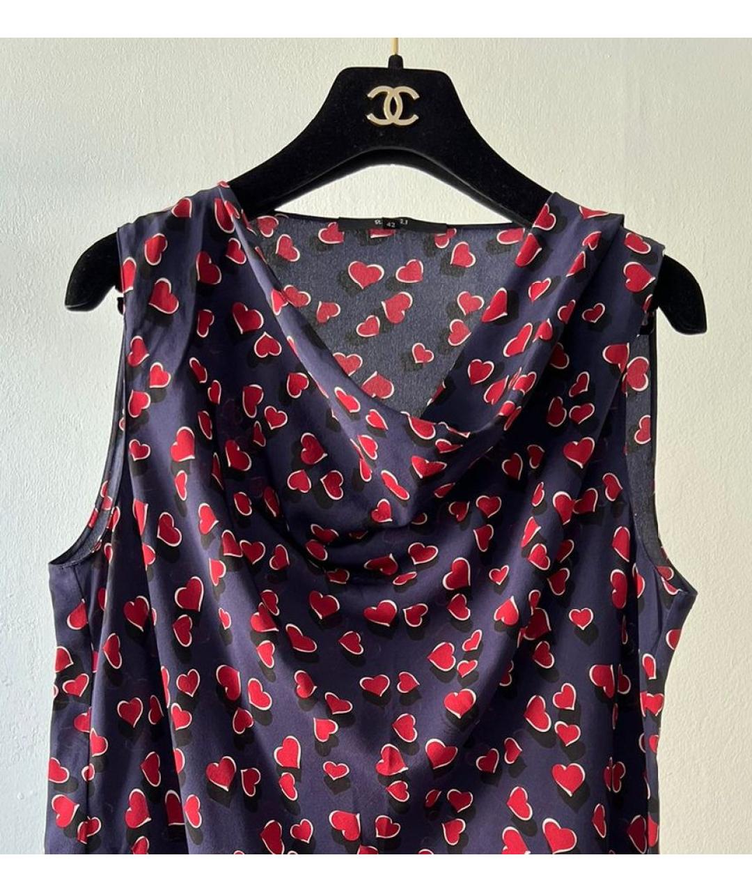 GUCCI Бордовый шелковый костюм с брюками, фото 3