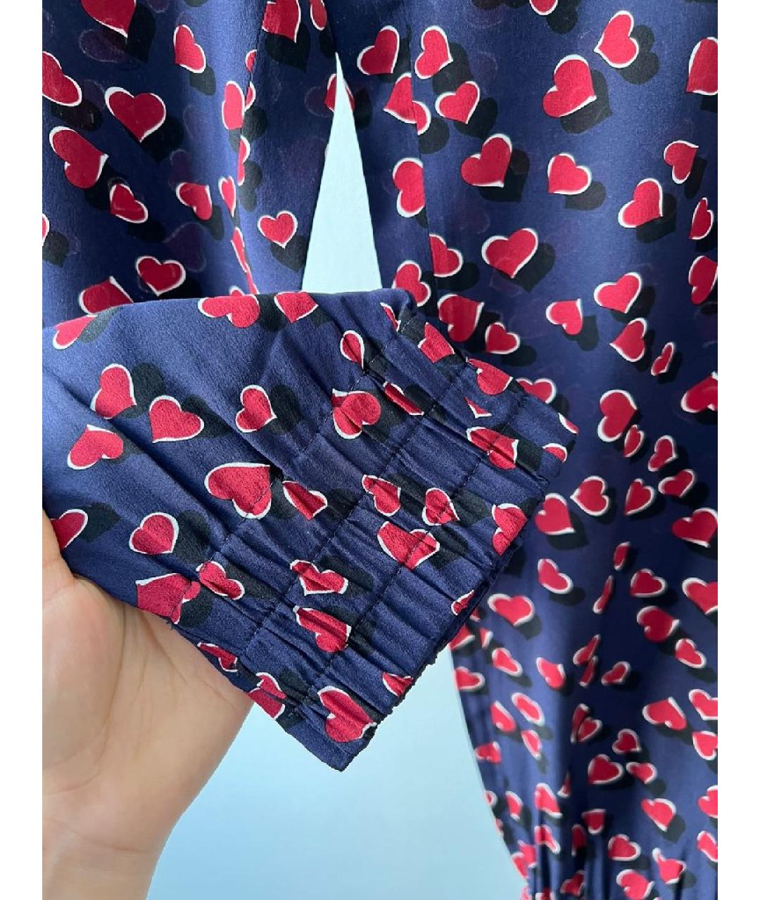 GUCCI Бордовый шелковый костюм с брюками, фото 4