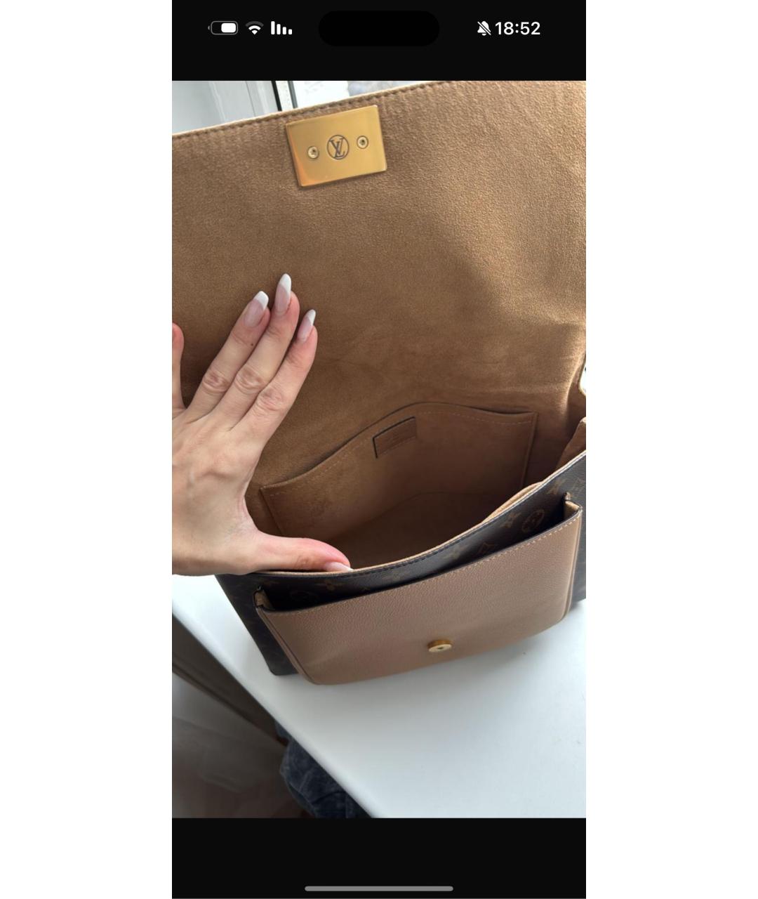 LOUIS VUITTON Коричневая сумка через плечо, фото 4