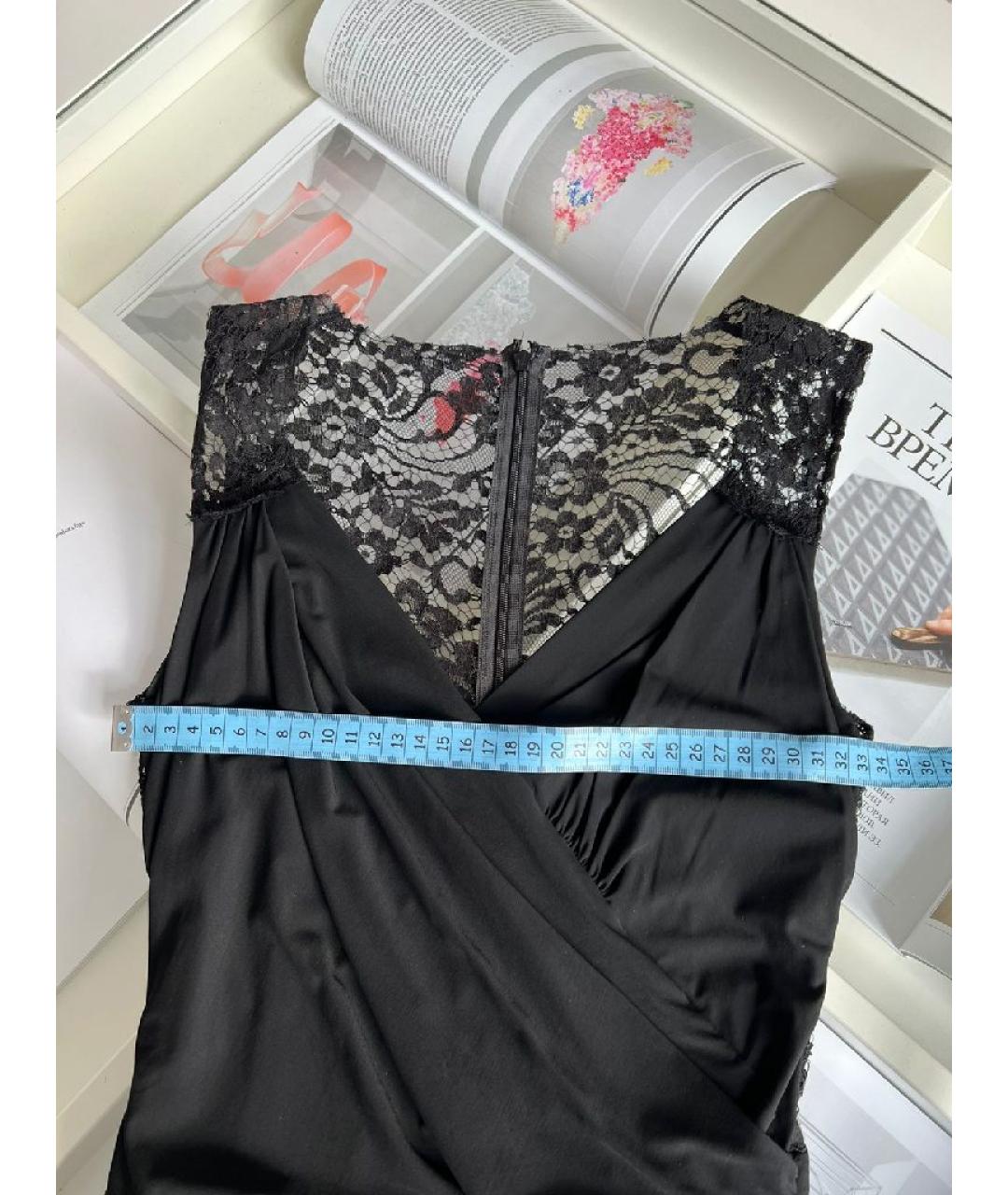DOLCE&GABBANA Черное вискозное платье, фото 5