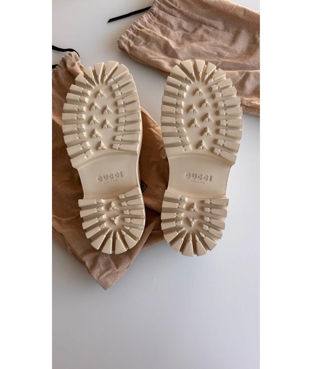 GUCCI Белые резиновые сабо, фото 4