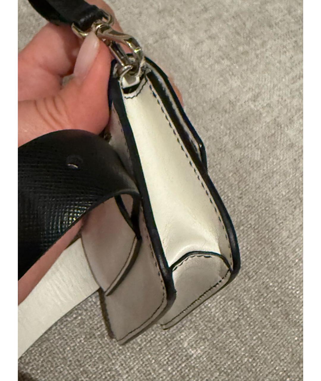 PRADA Белая кожаная поясная сумка, фото 4