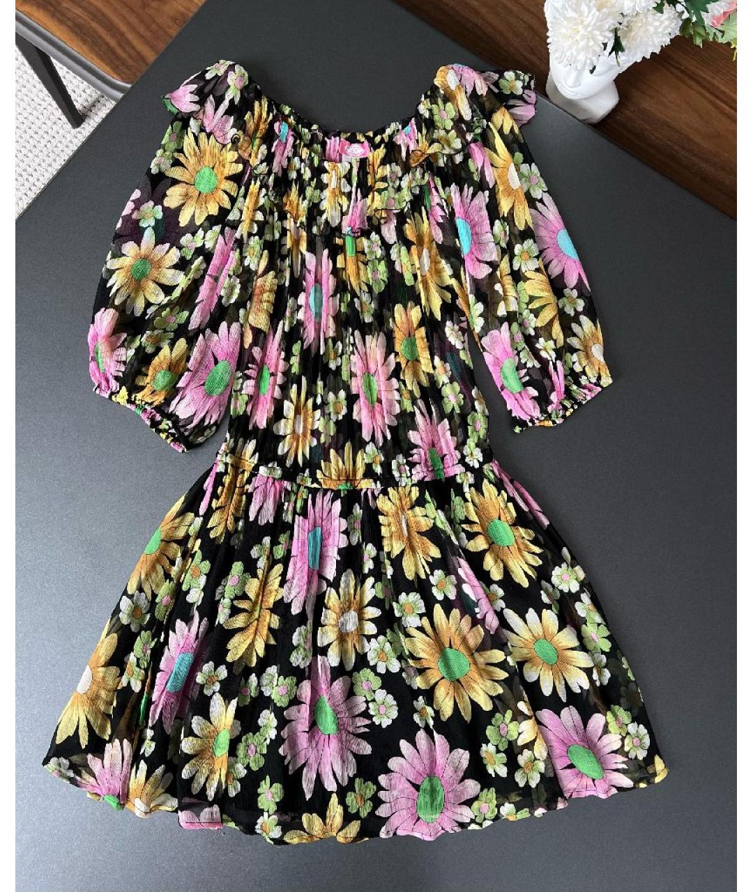 BLUMARINE Черное хлопковое платье, фото 8