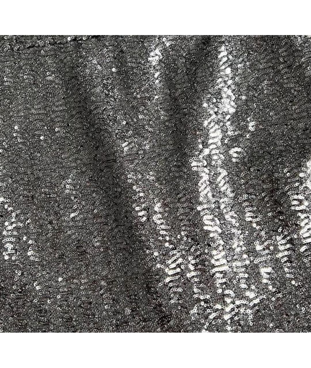 SAINT LAURENT Серая полиэстеровая юбка мини, фото 4