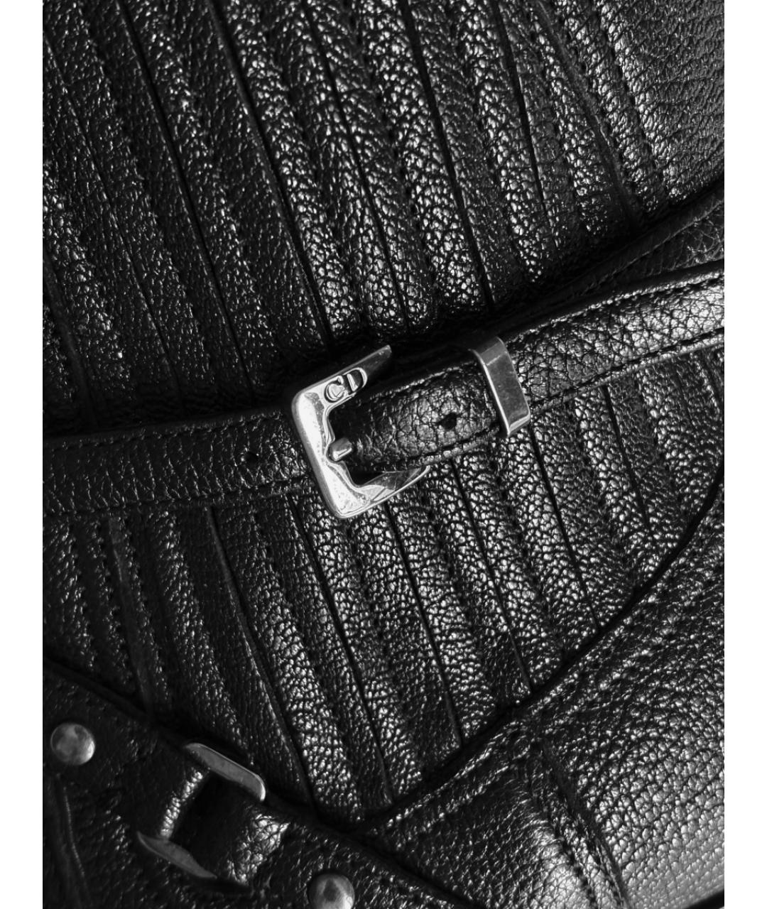 CHRISTIAN DIOR Черные ботинки из экзотической кожи, фото 4