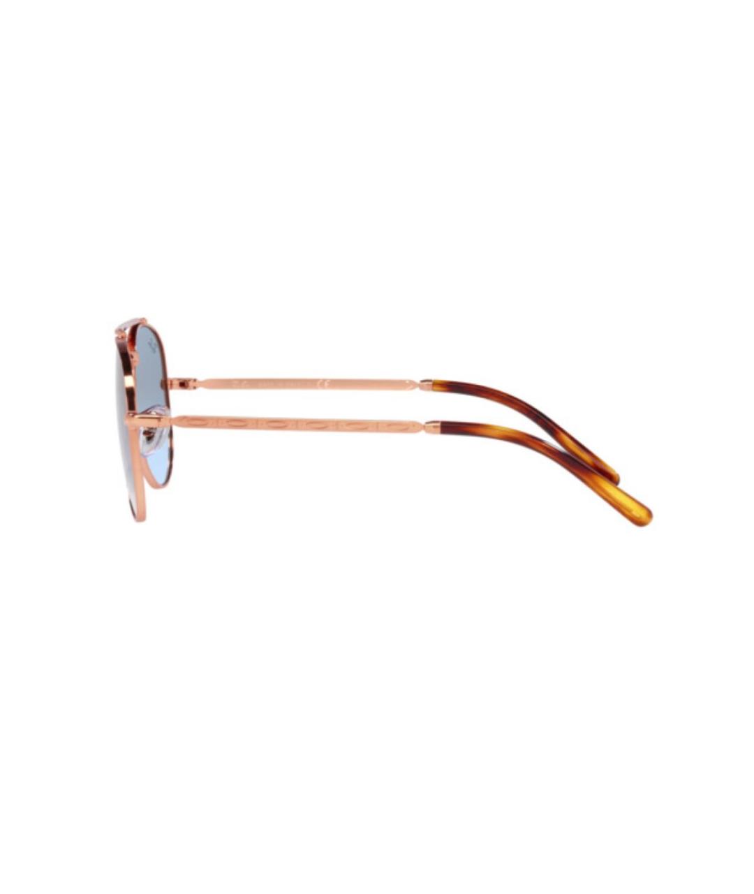 RAY BAN Розовые металлические солнцезащитные очки, фото 3