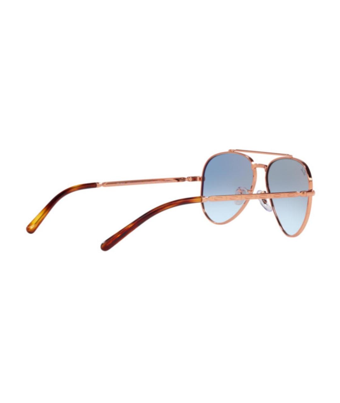 RAY BAN Розовые металлические солнцезащитные очки, фото 6