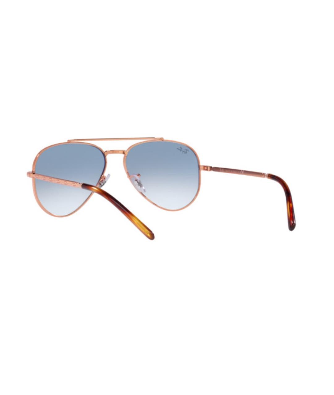RAY BAN Розовые металлические солнцезащитные очки, фото 5