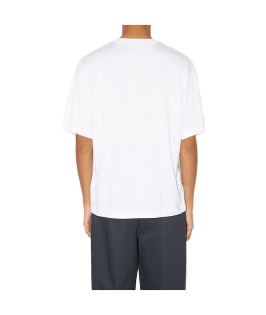 ACNE STUDIOS Белая хлопковая футболка, фото 3