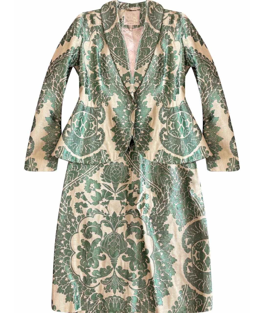 VIVIENNE WESTWOOD Зеленый хлопковый костюм с юбками, фото 1