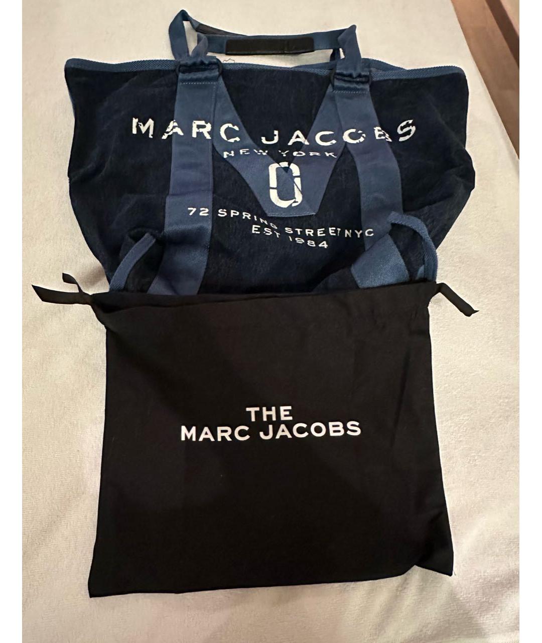 MARC JACOBS Темно-синяя сумка с короткими ручками, фото 5