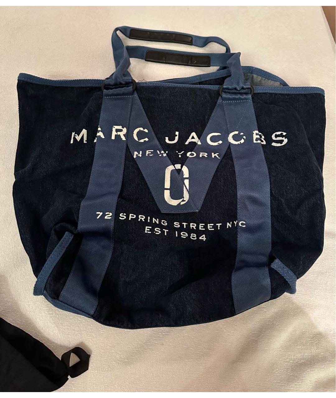 MARC JACOBS Темно-синяя сумка с короткими ручками, фото 2