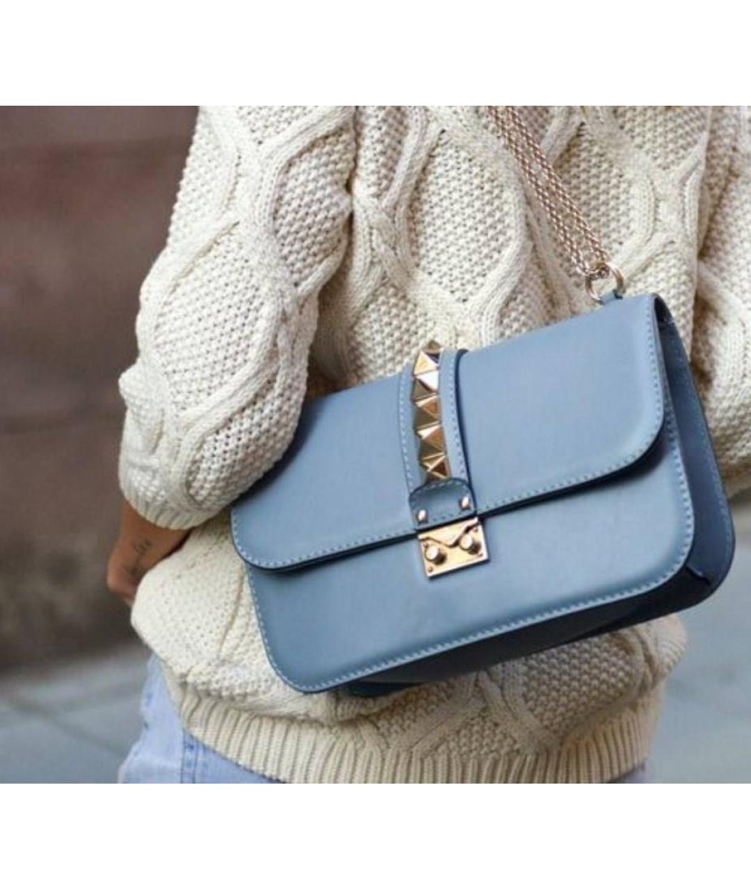 VALENTINO Кожаная сумка через плечо, фото 8