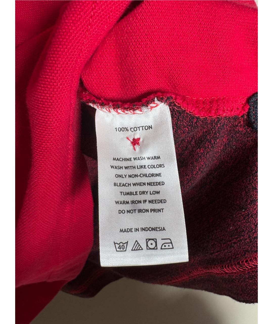 POLO RALPH LAUREN Красное хлопковое поло с коротким рукавом, фото 4