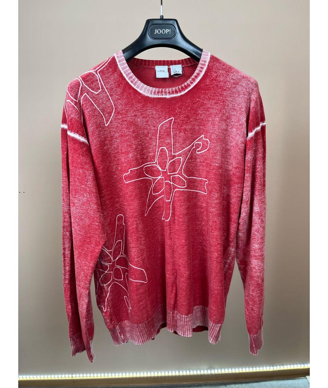 ARMANI EXCHANGE Коралловый хлопковый джемпер / свитер, фото 5