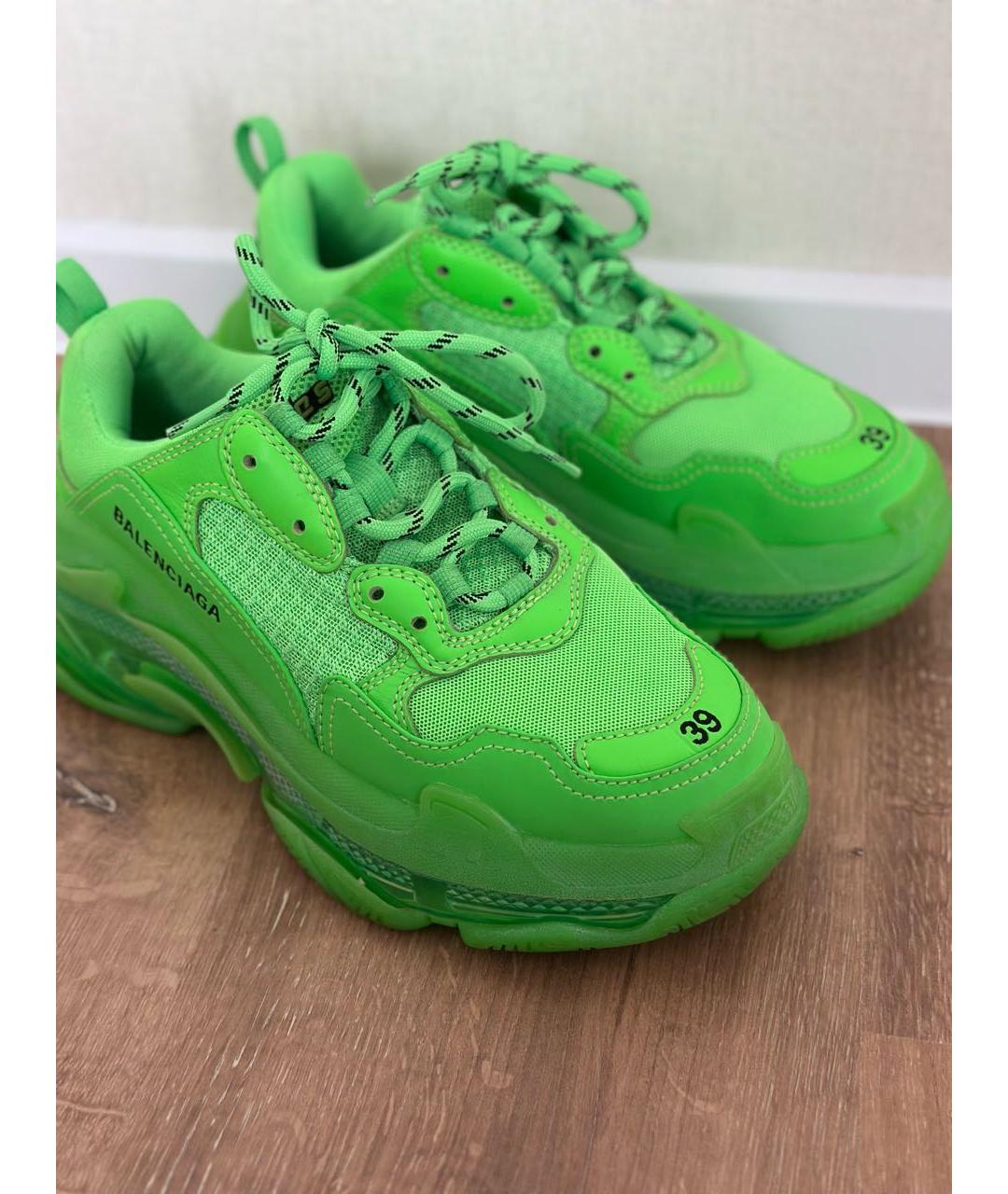 BALENCIAGA Зеленые кроссовки, фото 2