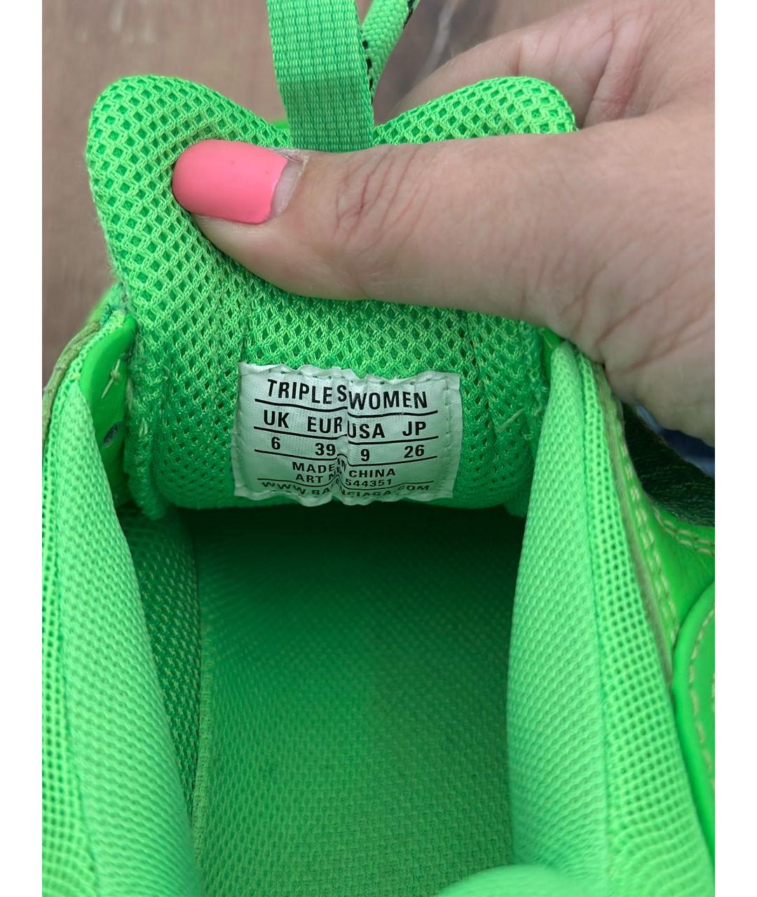 BALENCIAGA Зеленые кроссовки, фото 6