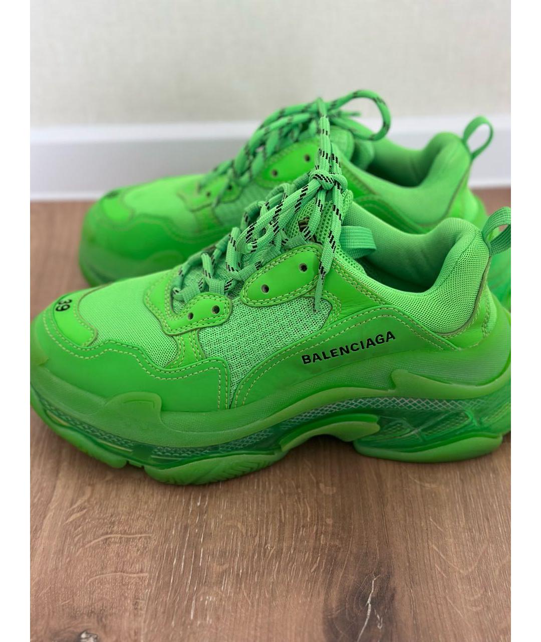 BALENCIAGA Зеленые кроссовки, фото 3