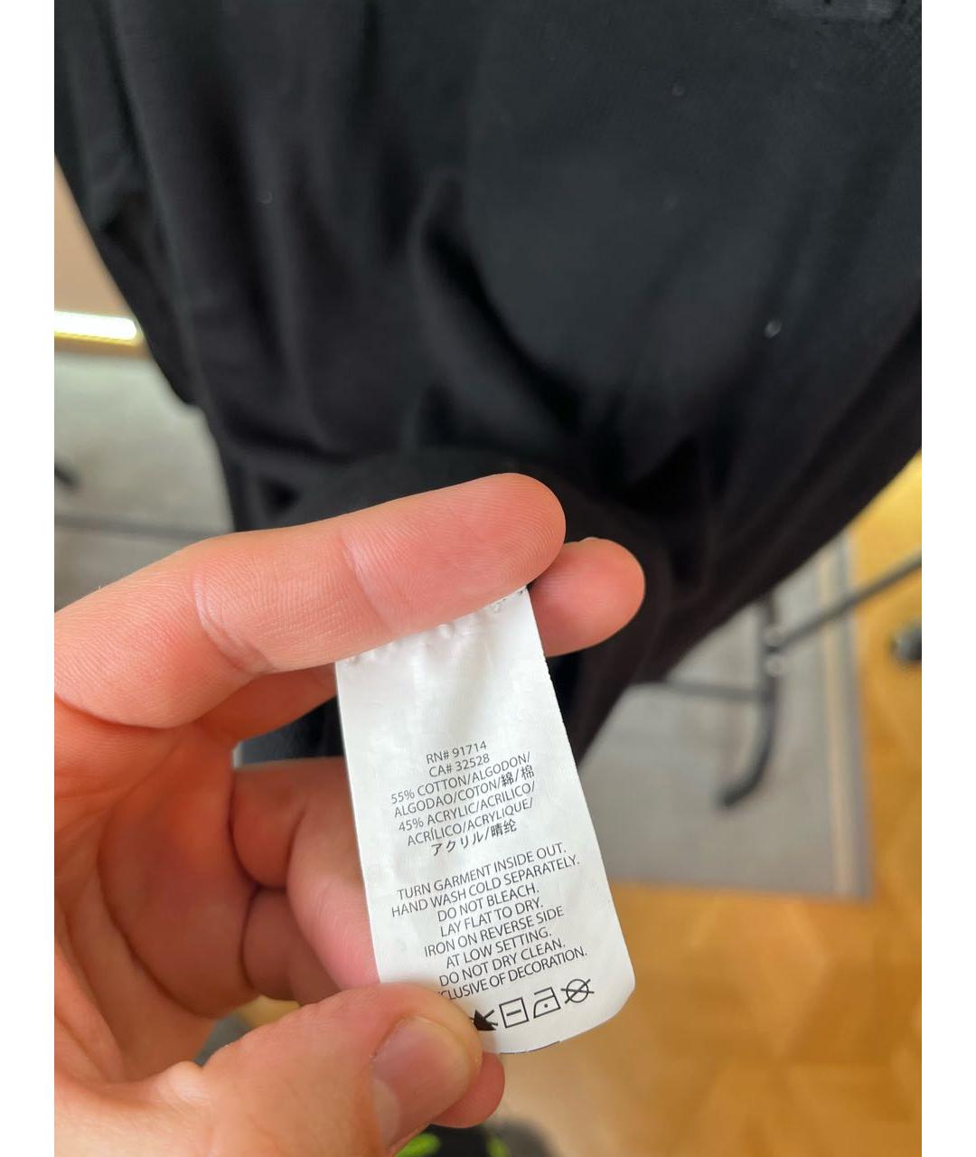 ARMANI EXCHANGE Черный хлопковый джемпер / свитер, фото 4