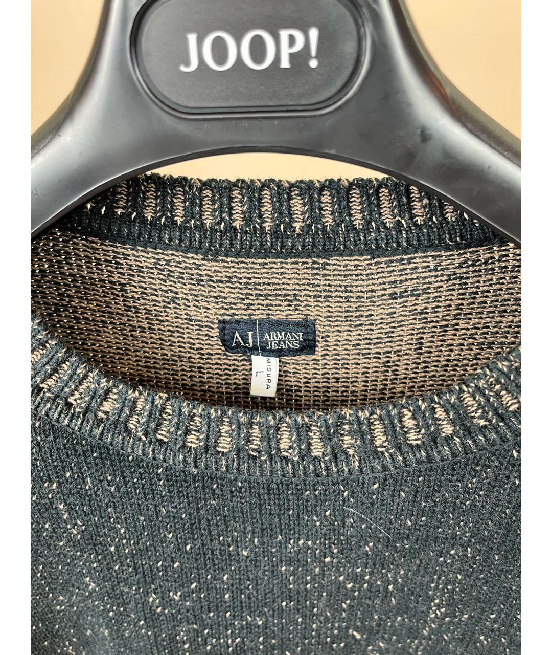 ARMANI JEANS Серый хлопковый джемпер / свитер, фото 4