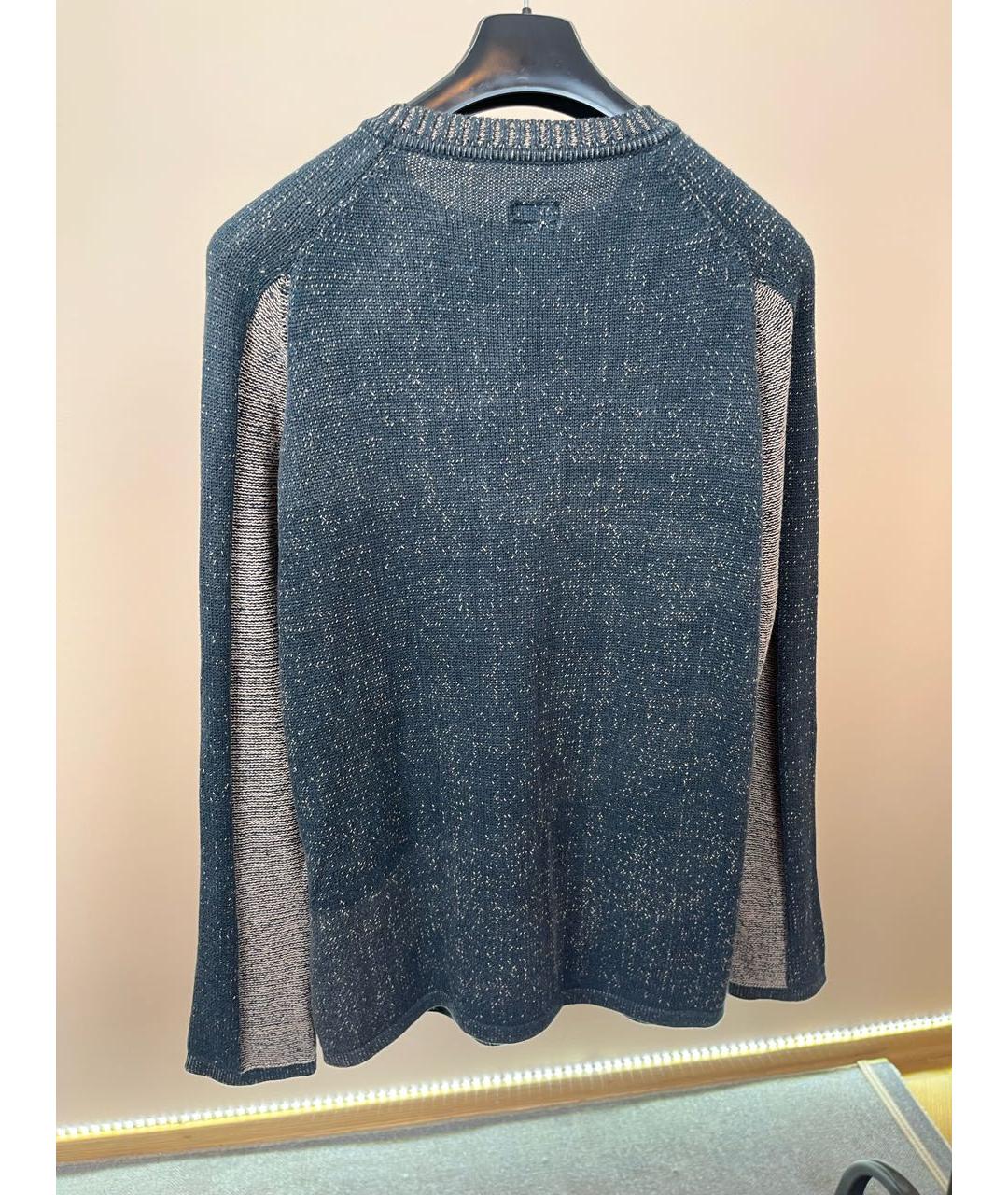 ARMANI JEANS Серый хлопковый джемпер / свитер, фото 2