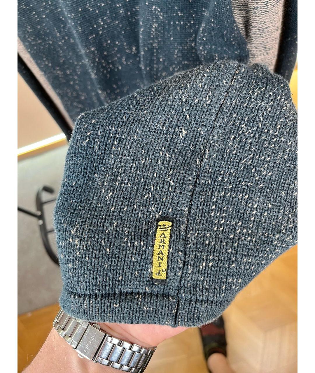 ARMANI JEANS Серый хлопковый джемпер / свитер, фото 3