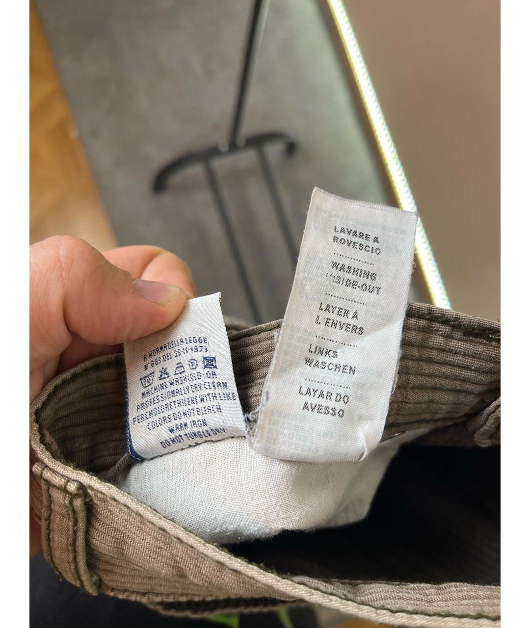 ARMANI JEANS Бежевые хлопковые повседневные брюки, фото 5
