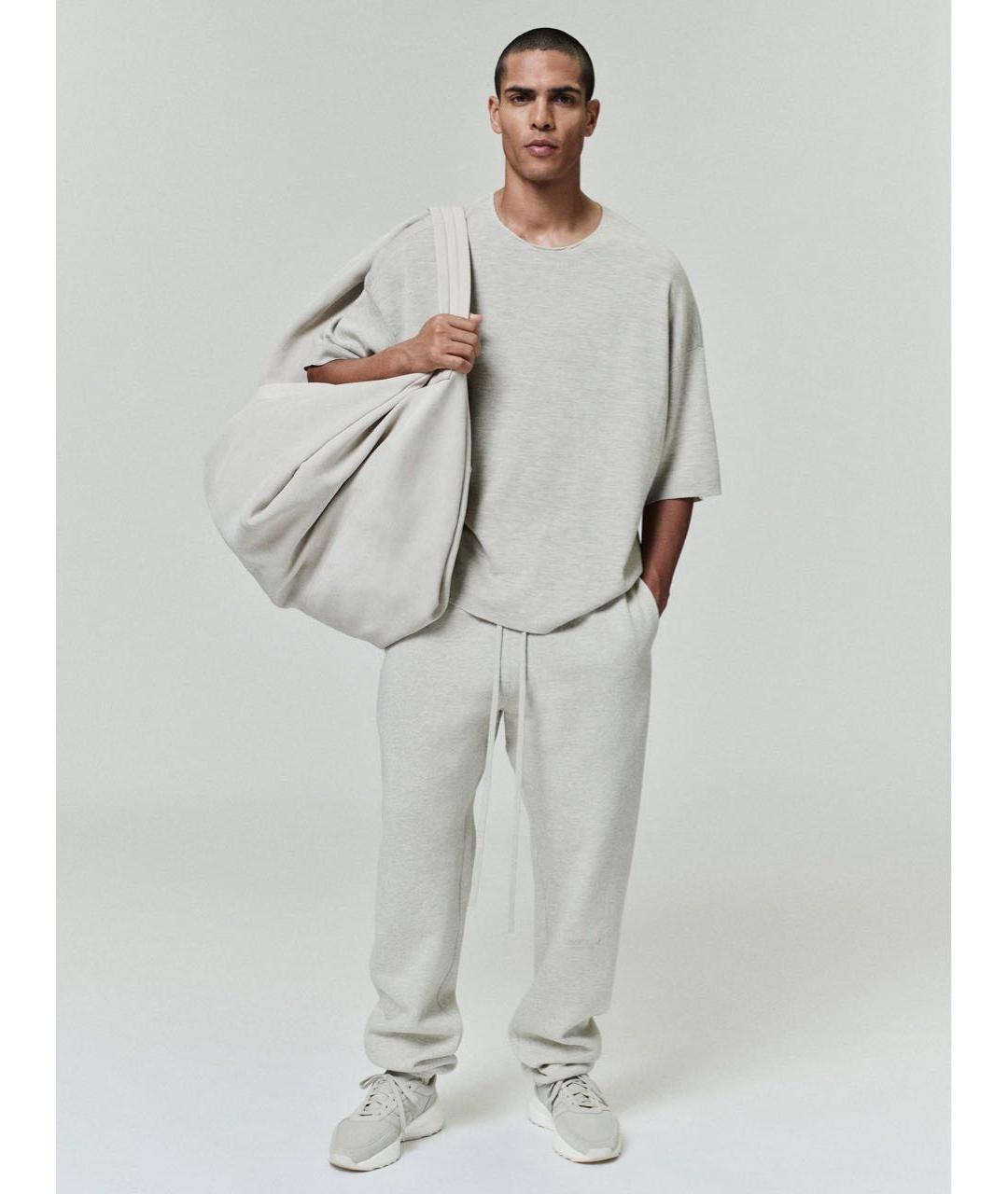 FEAR OF GOD ESSENTIALS Бежевые хлопковые повседневные брюки, фото 4