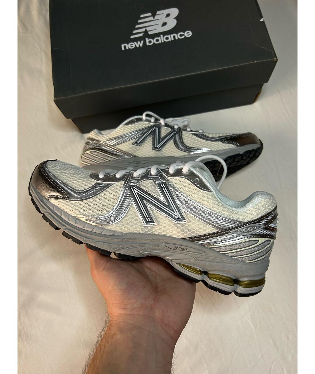 NEW BALANCE Серебряные низкие кроссовки / кеды, фото 2
