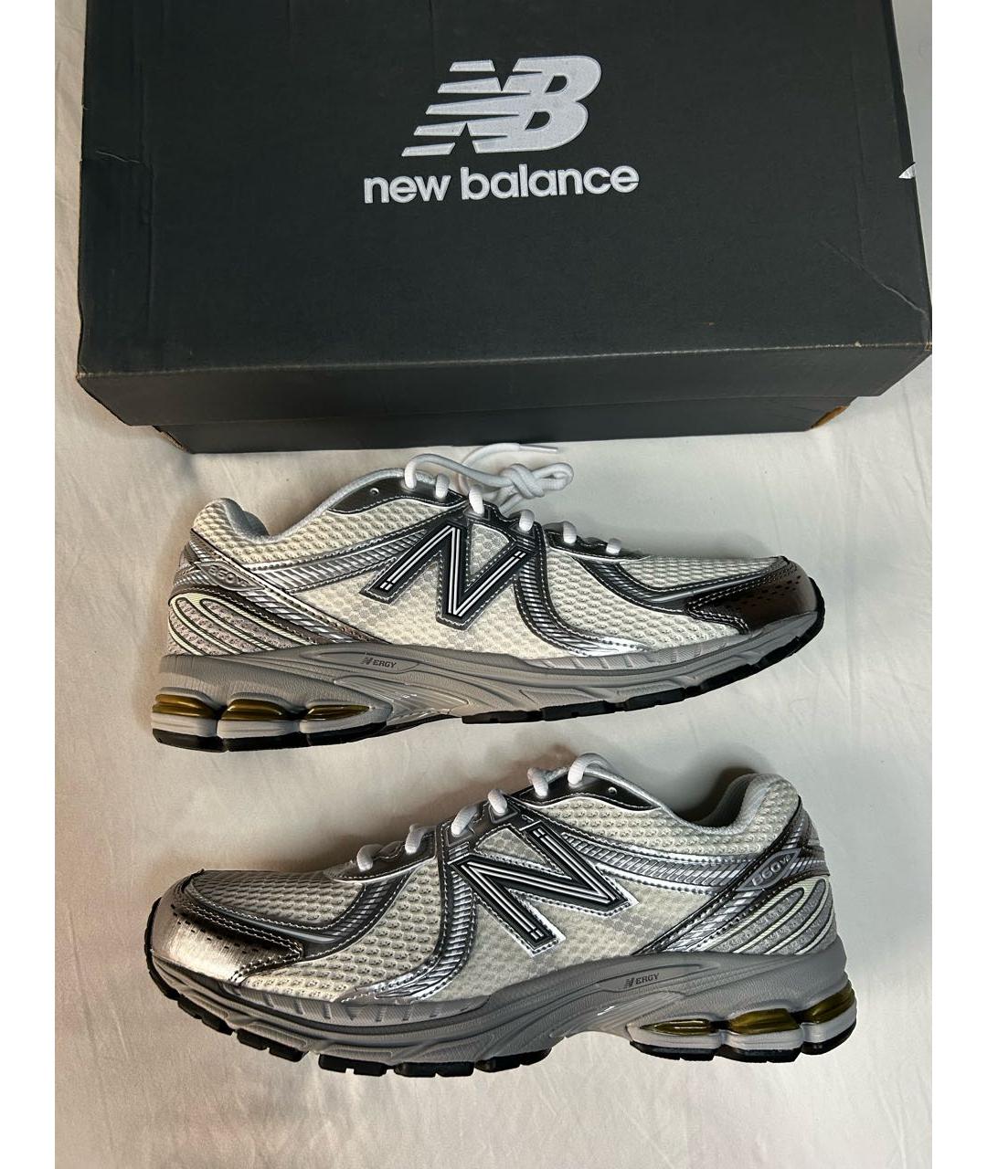NEW BALANCE Серебряные низкие кроссовки / кеды, фото 3