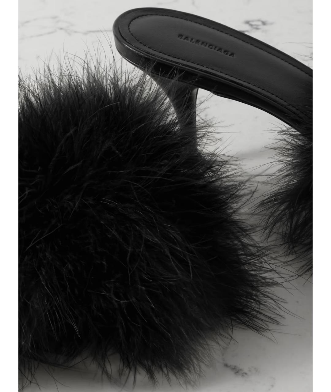 BALENCIAGA Черные мюли, фото 8