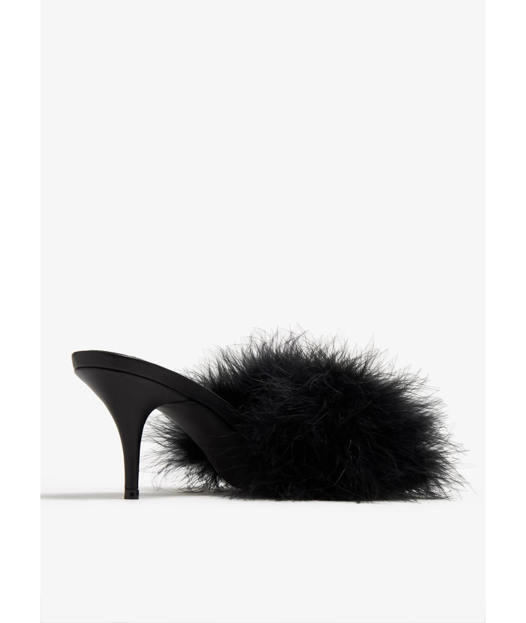 BALENCIAGA Черные мюли, фото 4