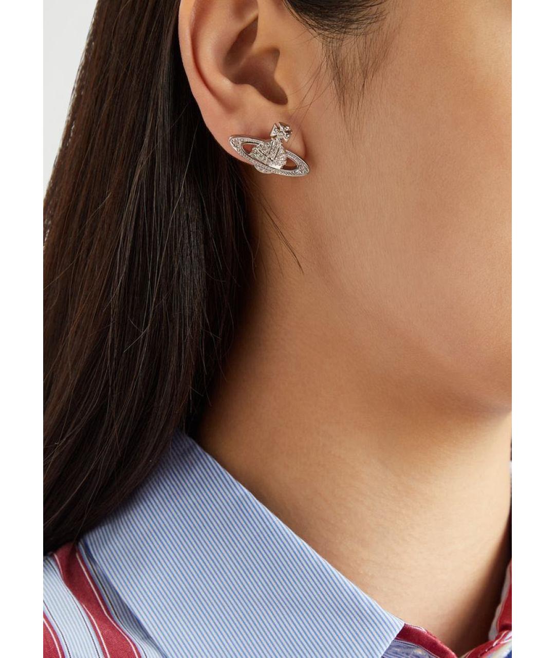 VIVIENNE WESTWOOD Серебряные латунные серьги, фото 6