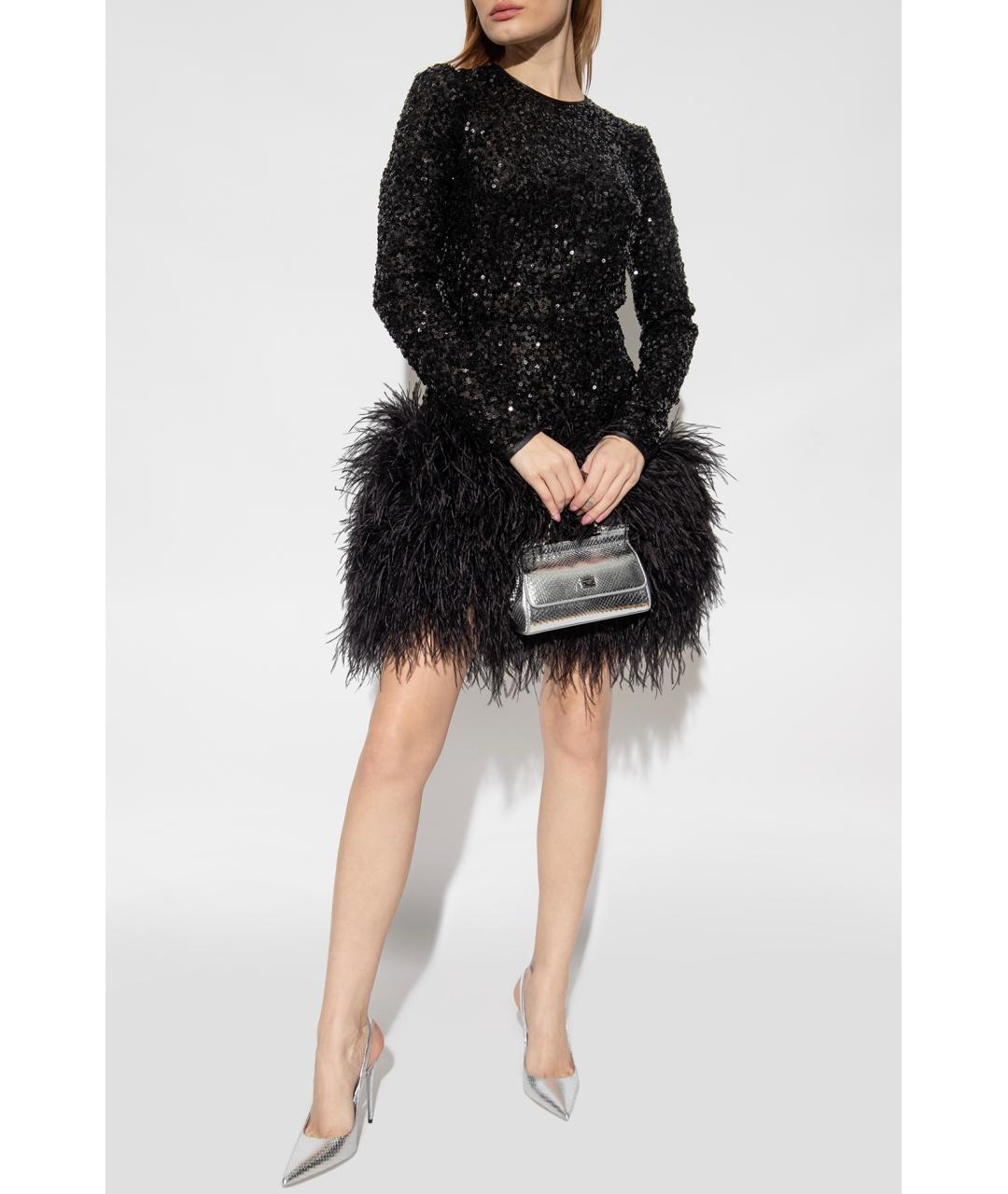 DOLCE&GABBANA Черное коктейльное платье, фото 4
