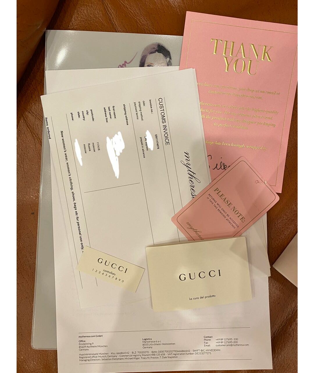 GUCCI Красная кожаная сумка тоут, фото 3
