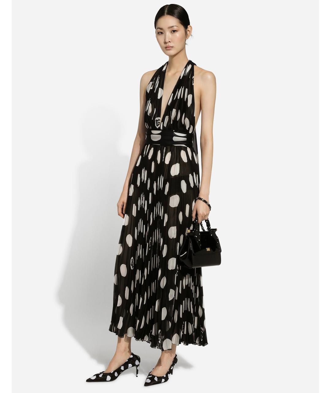 DOLCE&GABBANA Мульти коктейльное платье, фото 4