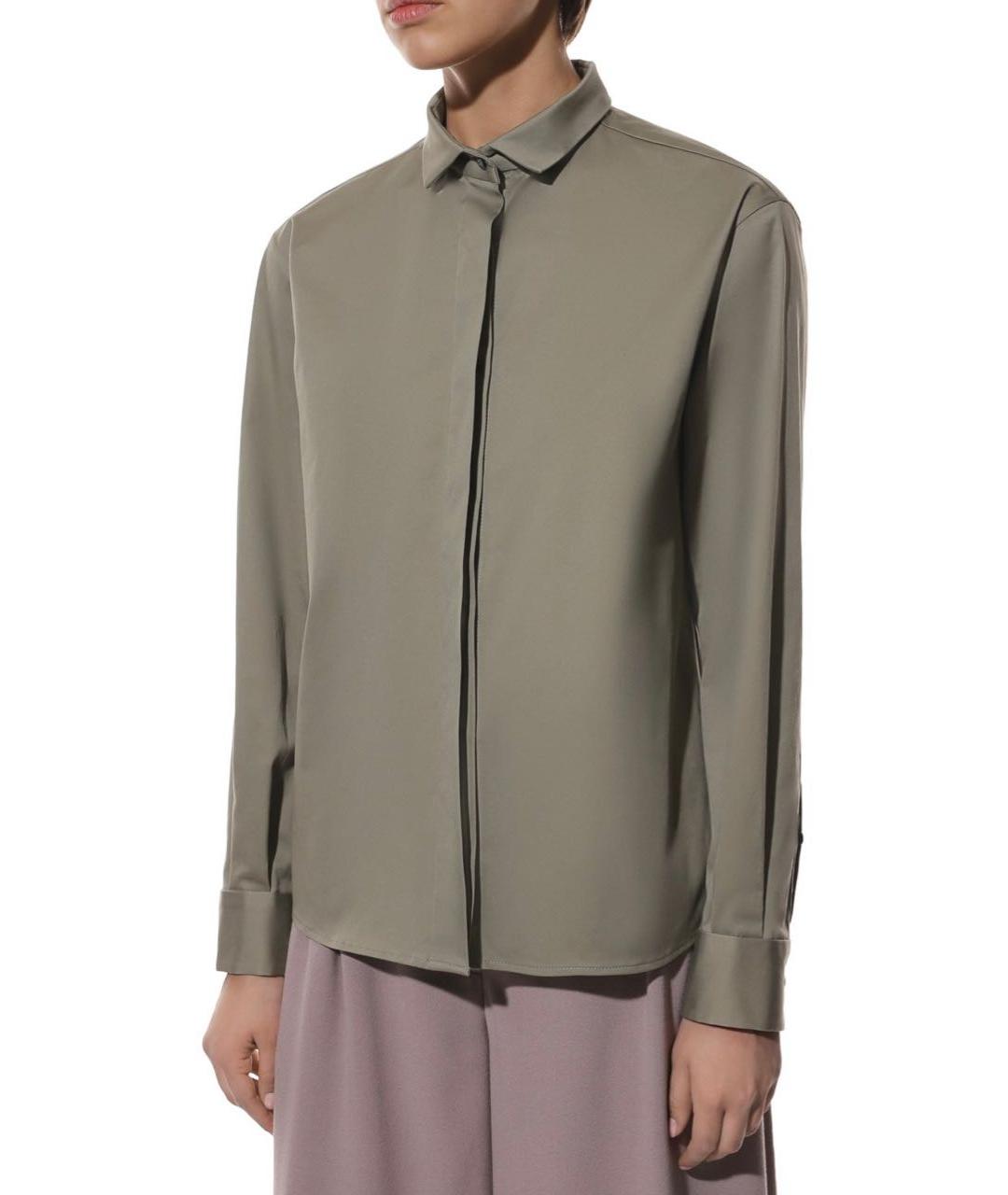 PERVERT Хаки хлопковая рубашка, фото 3