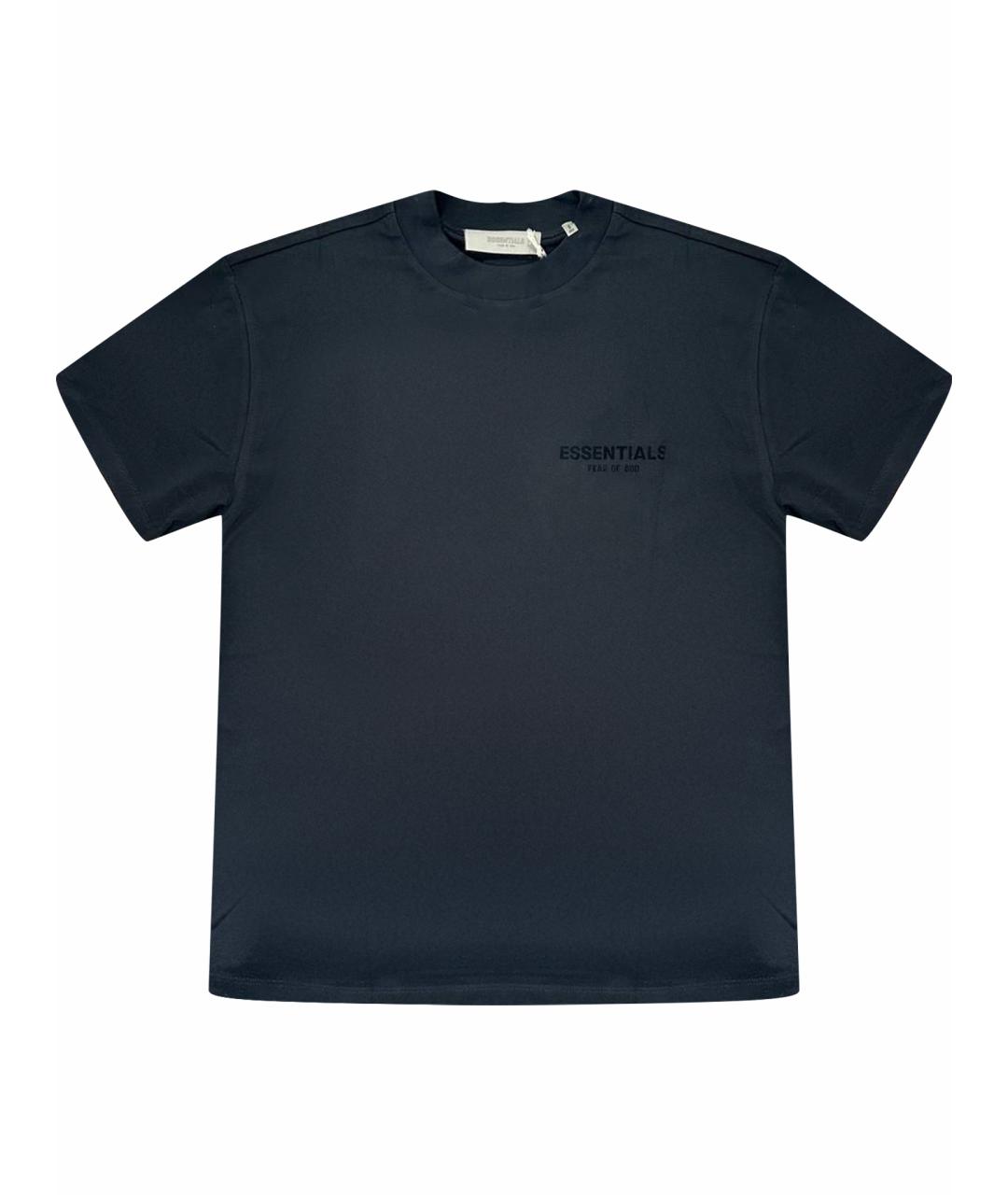 FEAR OF GOD ESSENTIALS Черная хлопковая футболка, фото 1