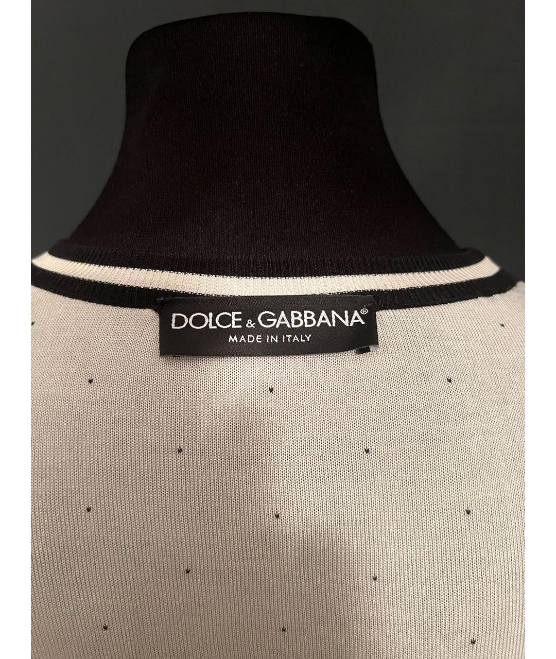 DOLCE&GABBANA Черный шелковый джемпер / свитер, фото 3