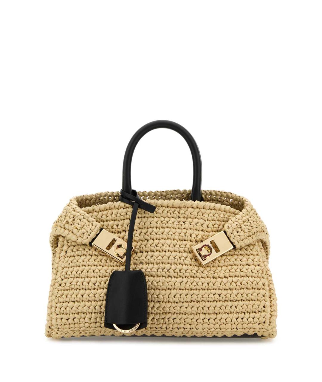 FERRAGAMO Бежевая сумка тоут, фото 1