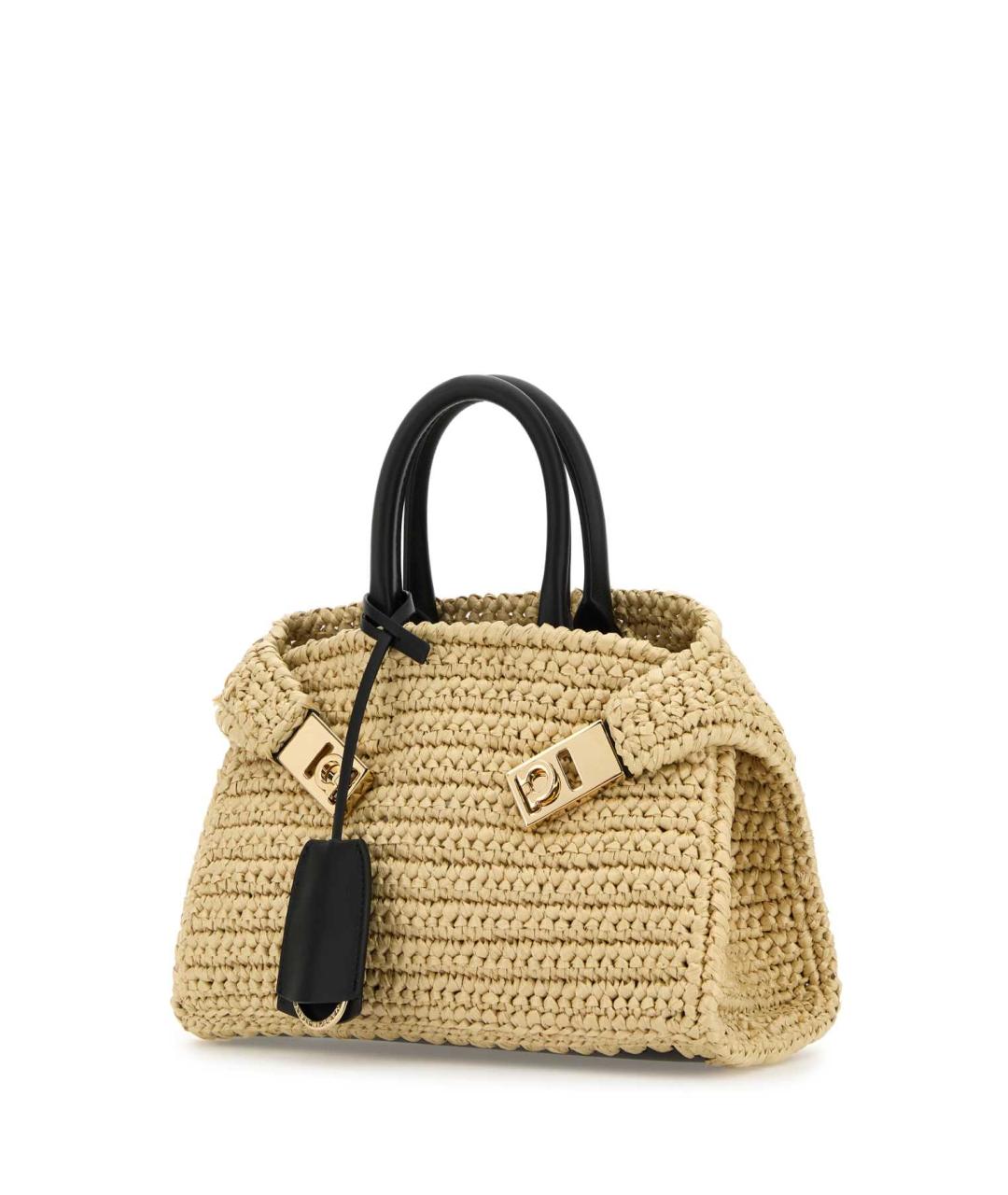 FERRAGAMO Бежевая сумка тоут, фото 2