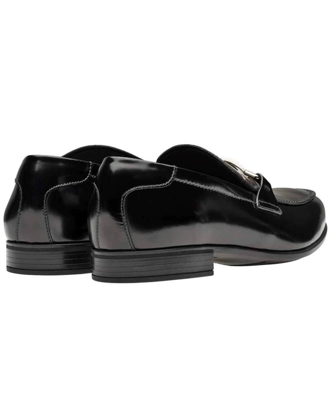 PRADA Черные кожаные лоферы, фото 4