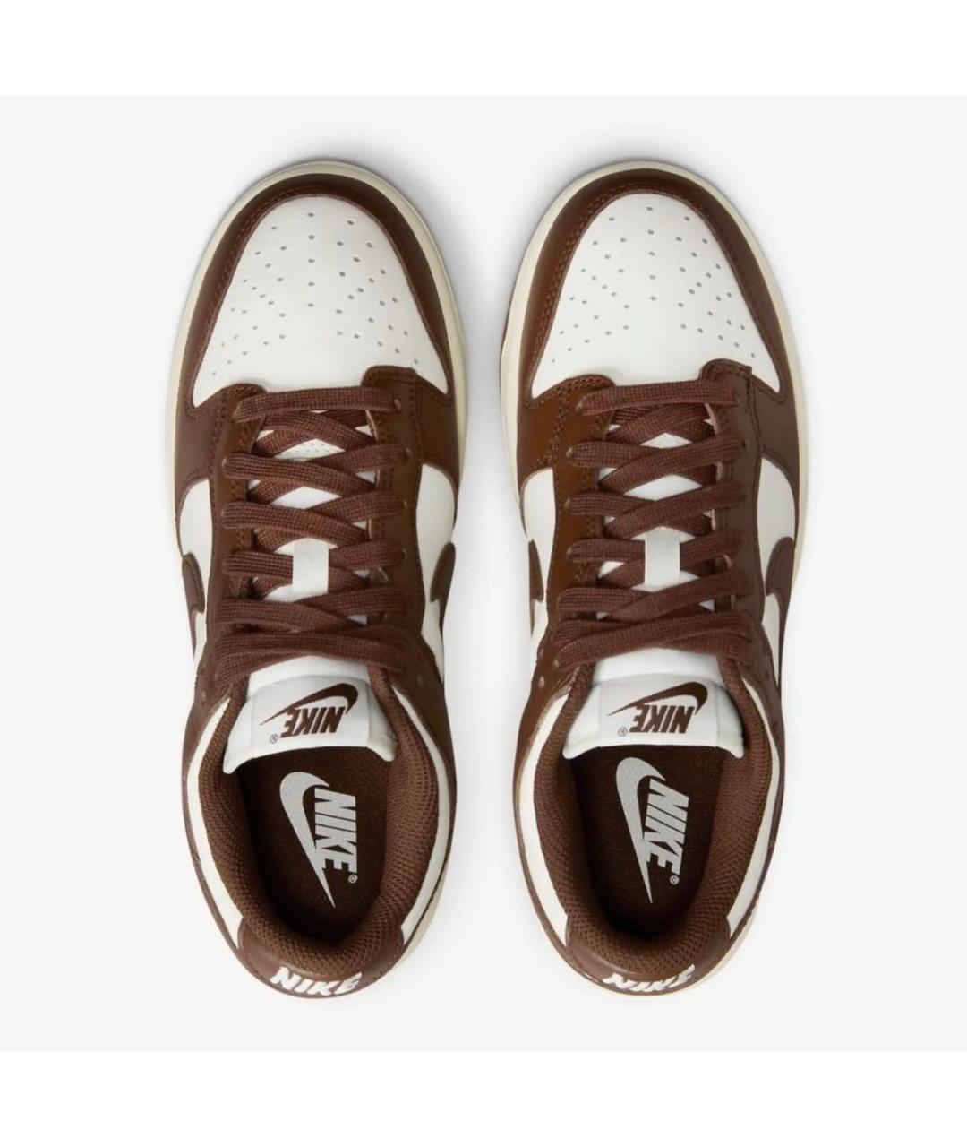 NIKE Коричневые кожаные кроссовки, фото 3