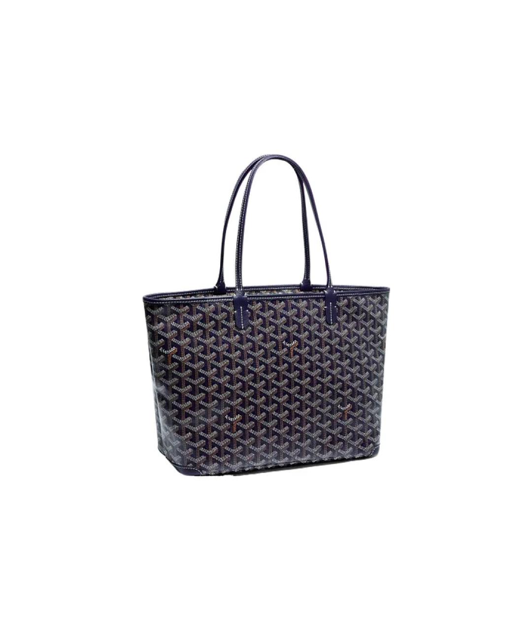 GOYARD Темно-синяя сумка с короткими ручками, фото 3