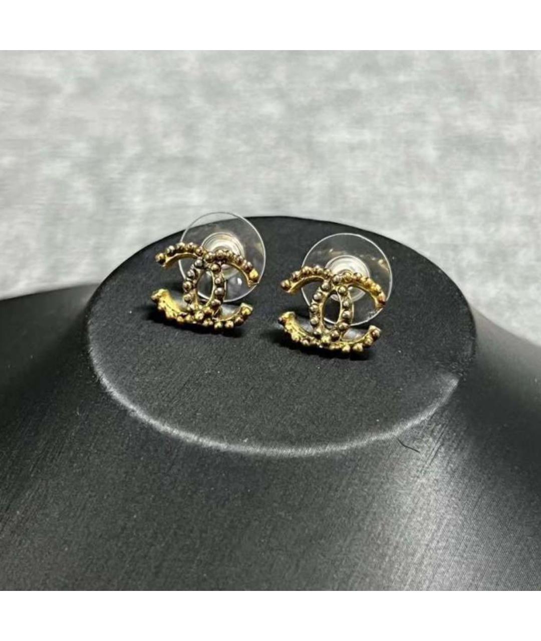 CHANEL Золотые серьги, фото 2